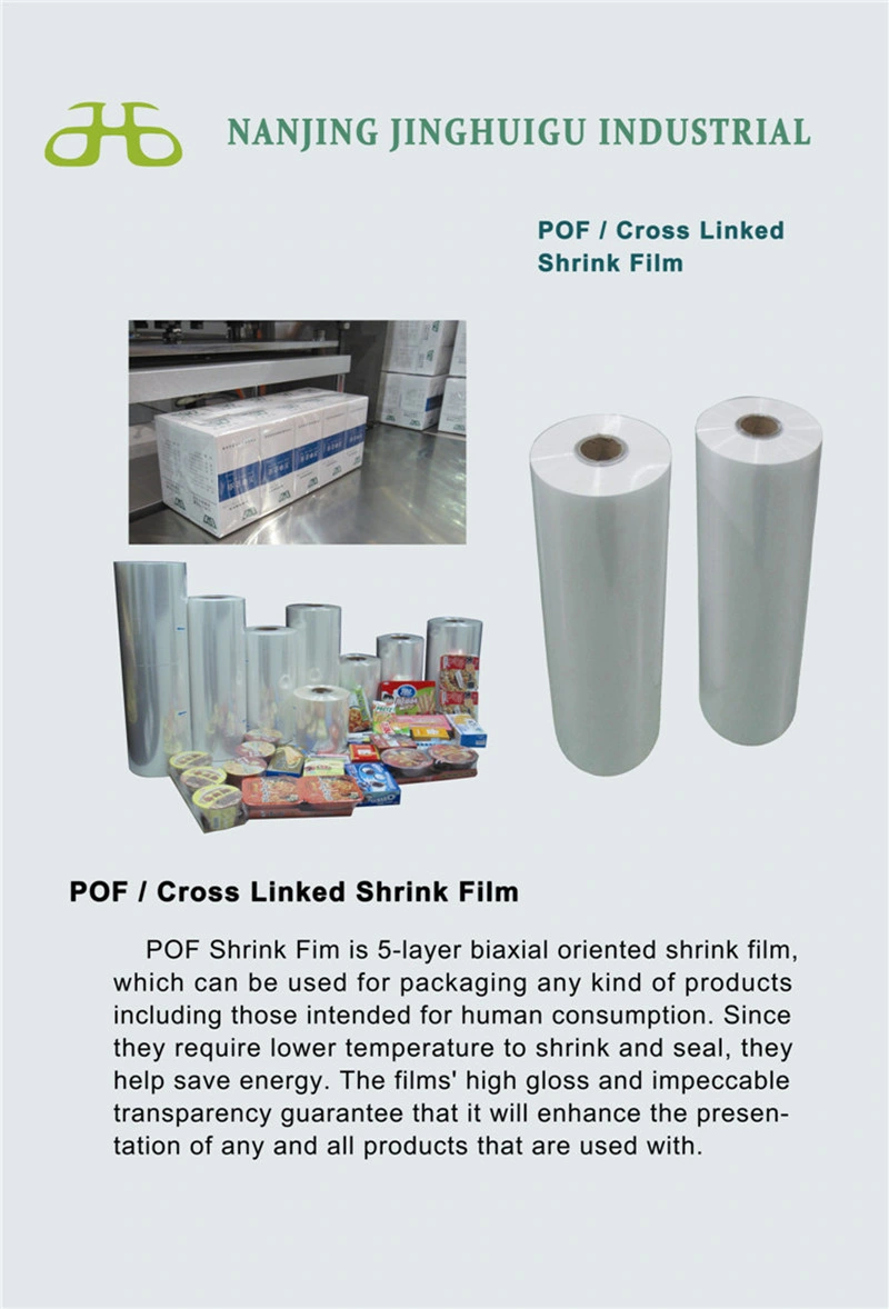 Colored Heat Shrink Plastic Packaging Film POF Polyolefin Shrink Wrap Film/Bag